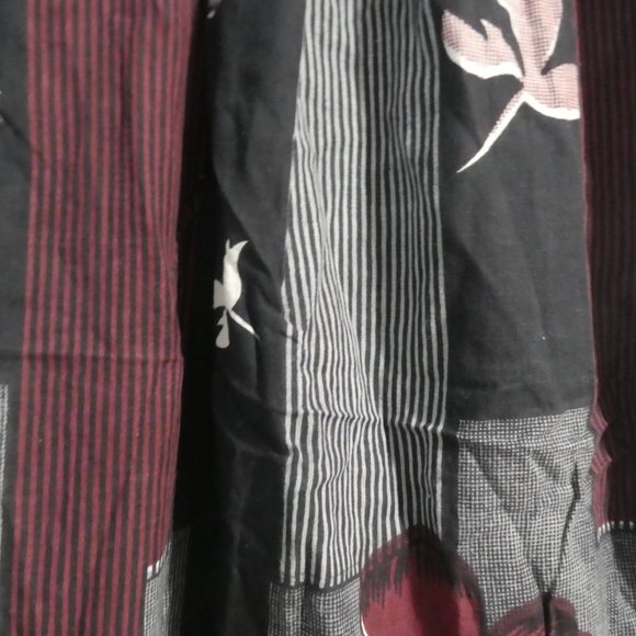 Handmade Patchwork Floral and Stripe Short Sleeve Square Neck Dress | BNWOT - Picture 8 of 14